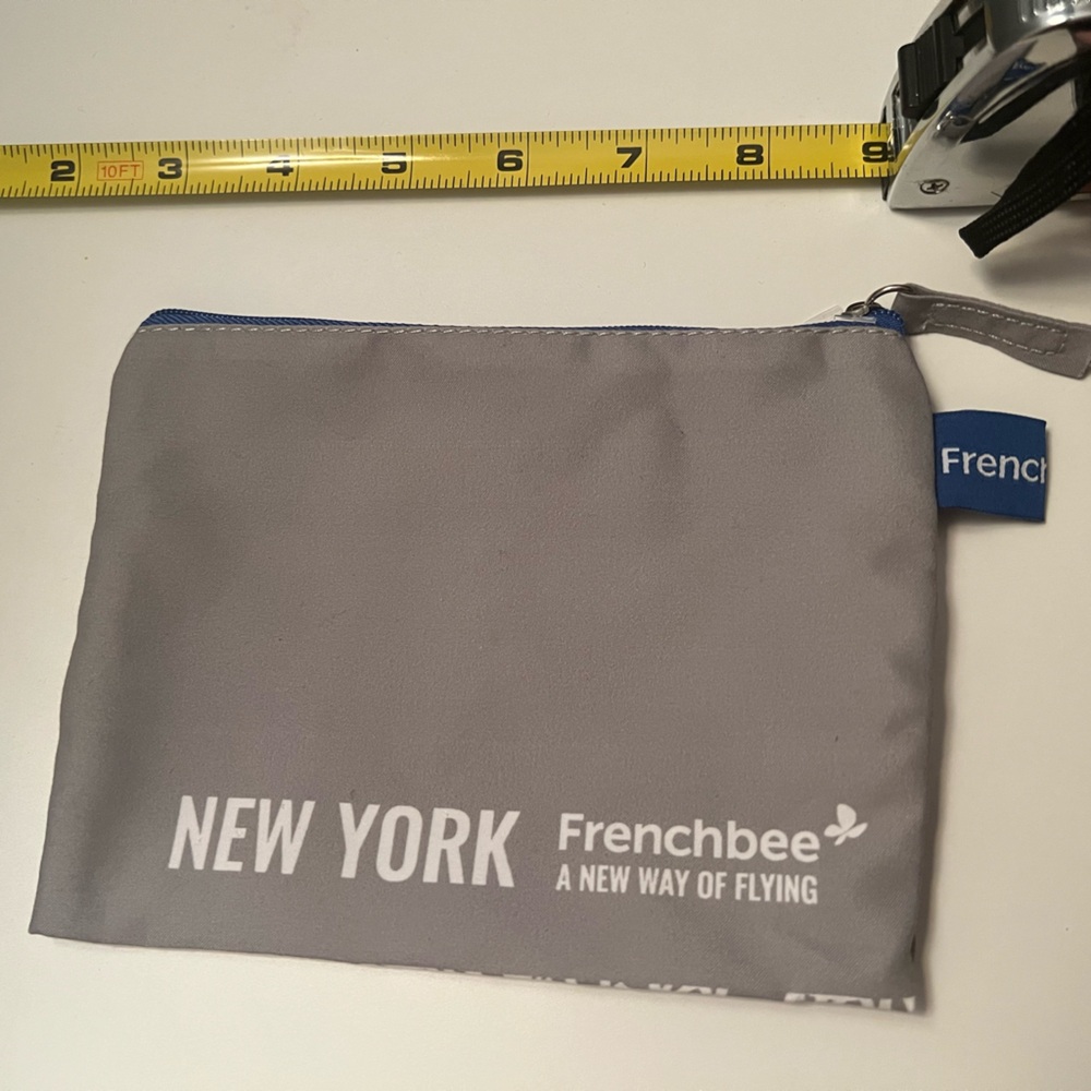 French Bee Gray Travel Pouch